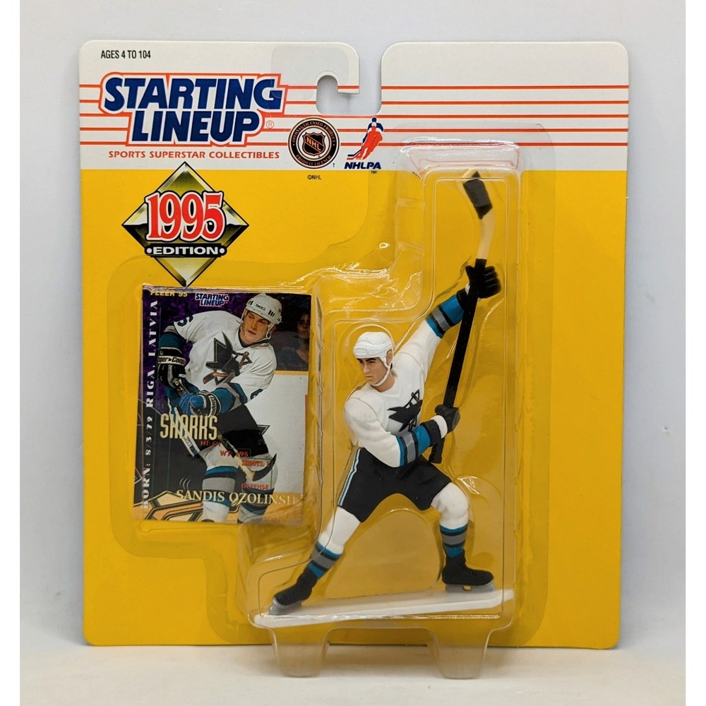 1995 Starting Lineup Sandis Ozolinsh San Jose Sharks Hockey Figure